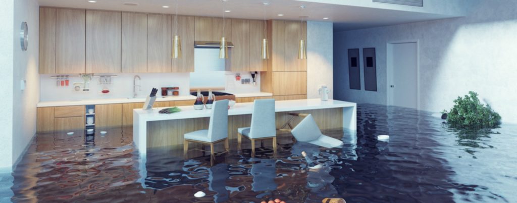 Flooded kitchen