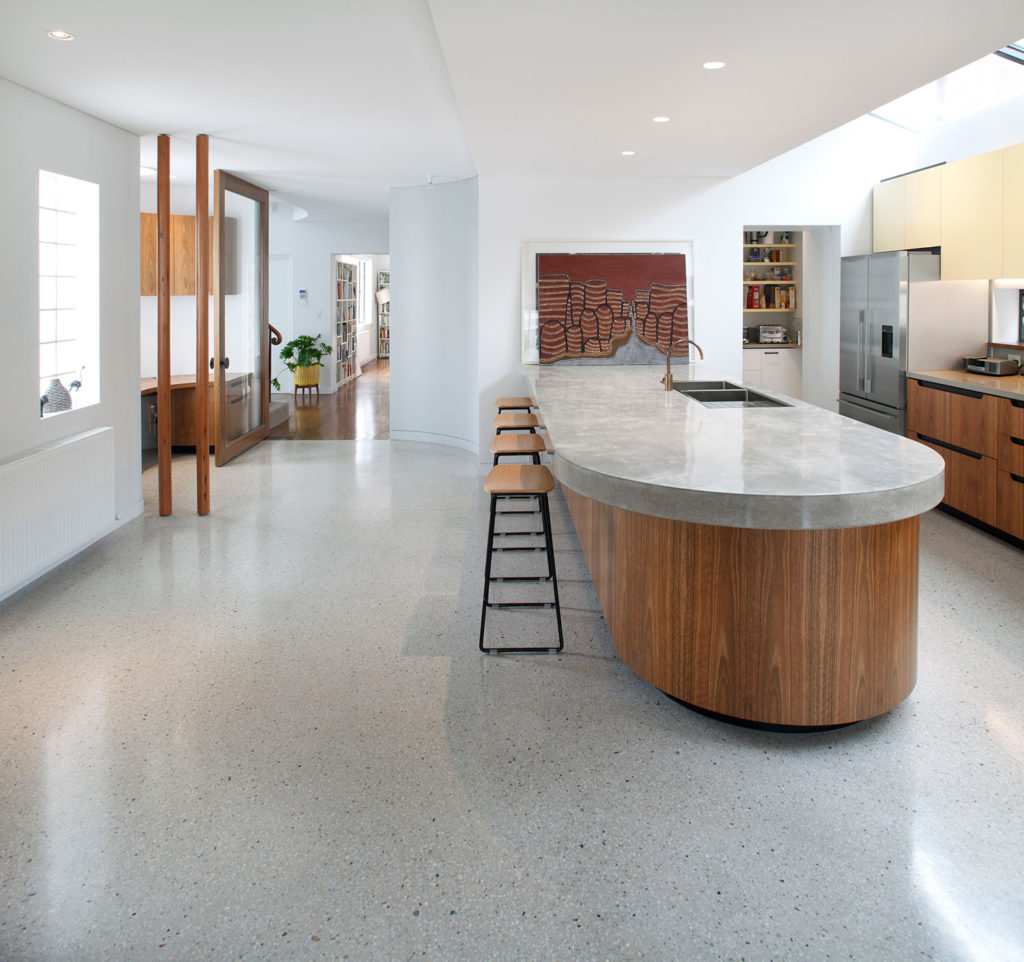 Concrete flooring