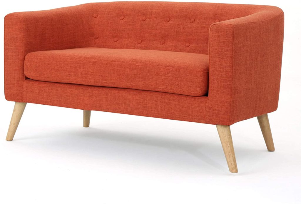 Christopher Knight Home 301294 Bridie Loveseat, Muted Orange