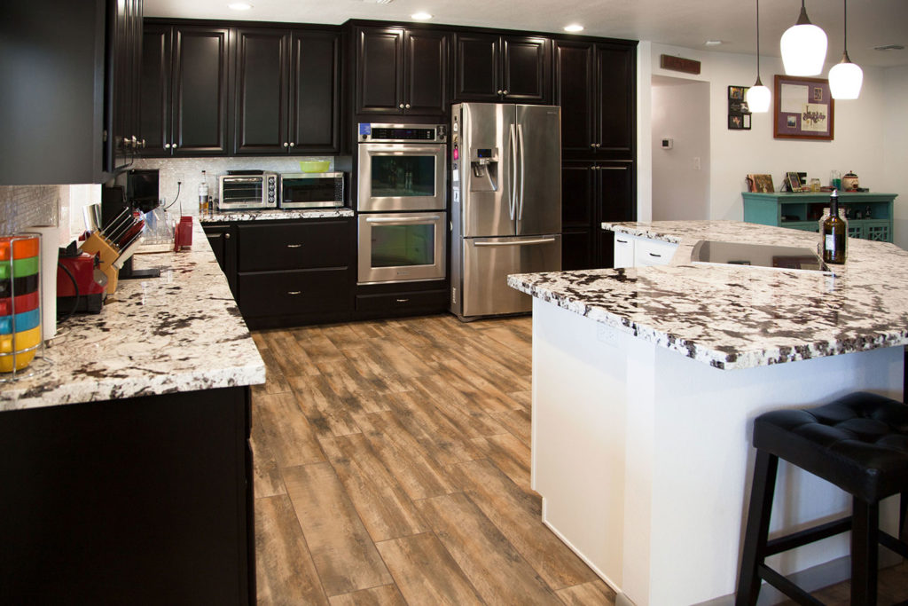 Tile kitchen flooring