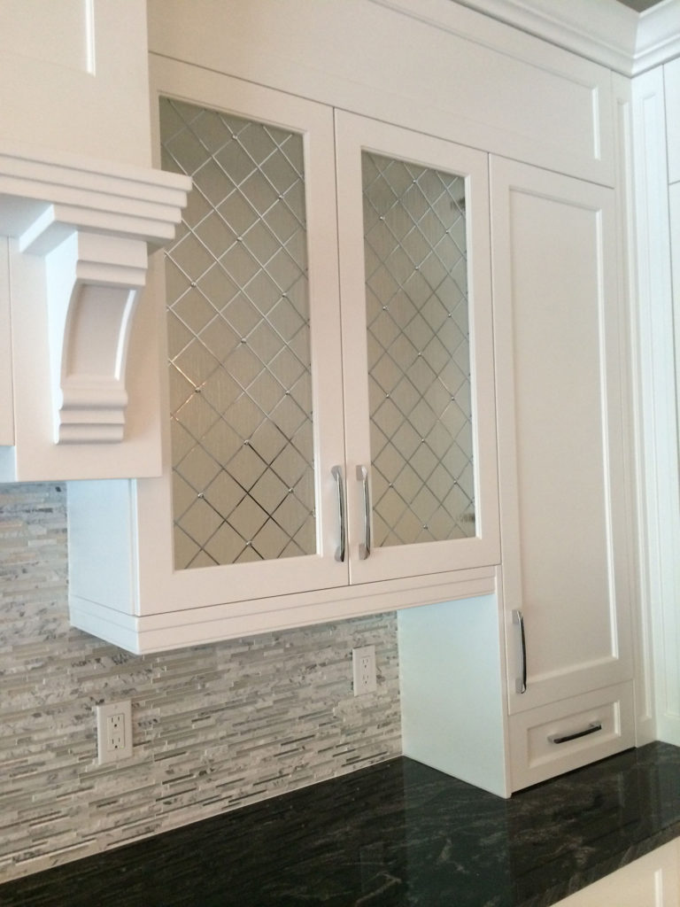 Glass door kitchen cabinets