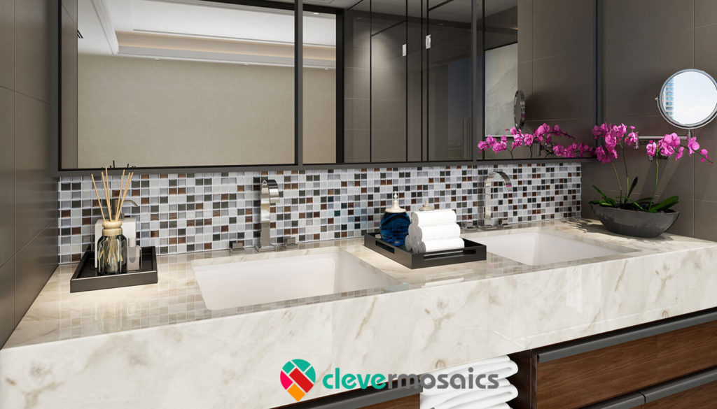 Mosaic backsplash