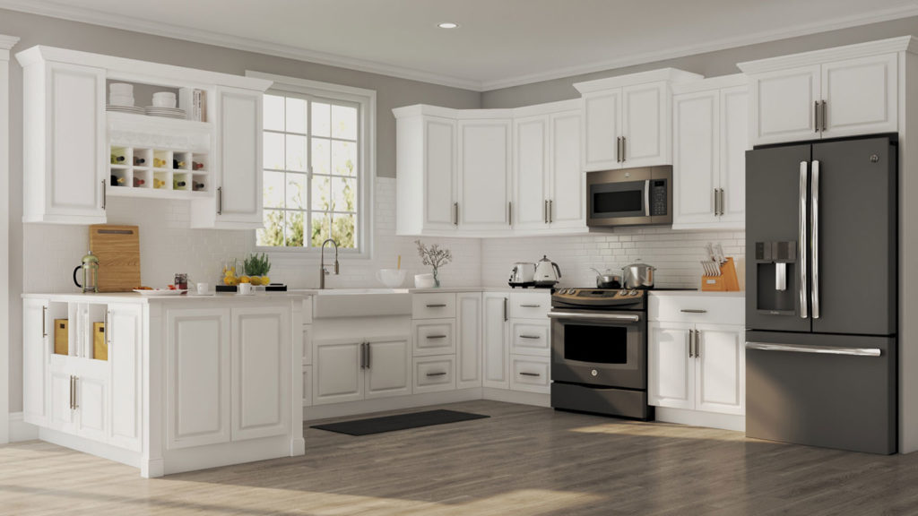 White kitchen cabinets