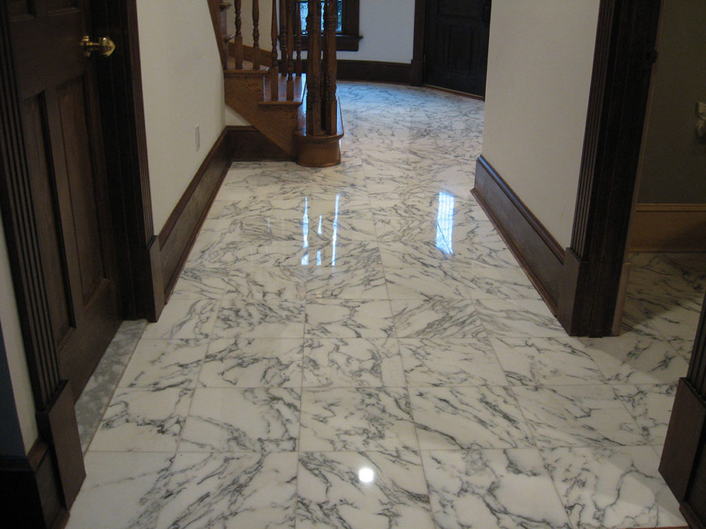 Marble flooring