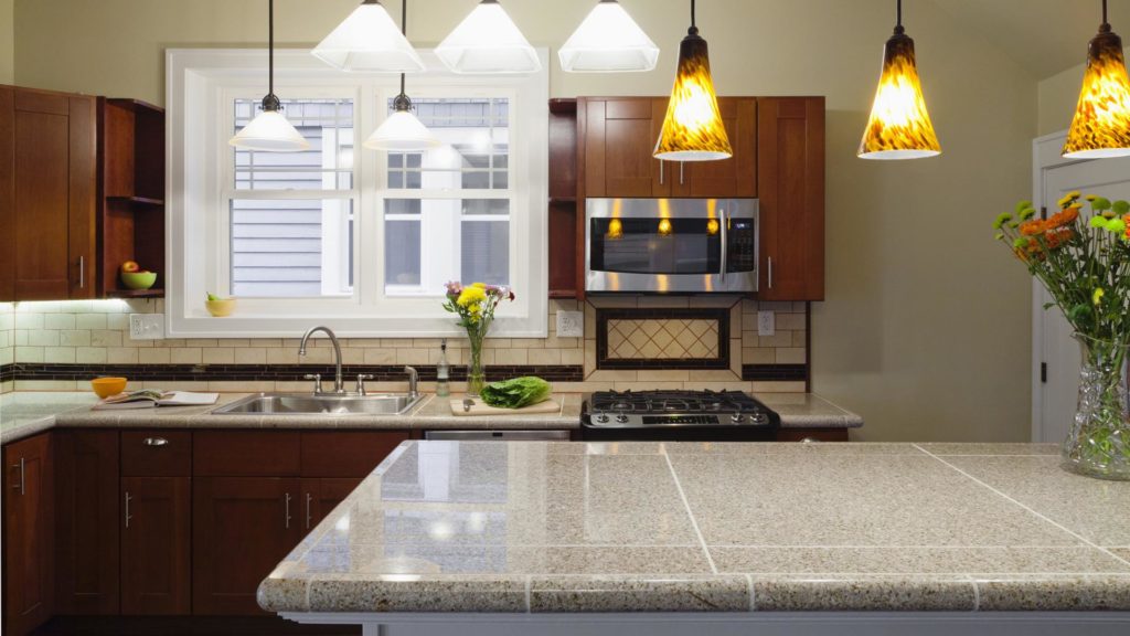 Tile countertops