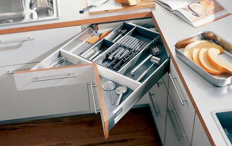 Corner drawers