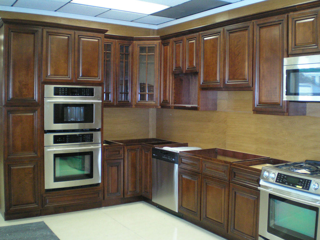 Walnut kitchen cabinets