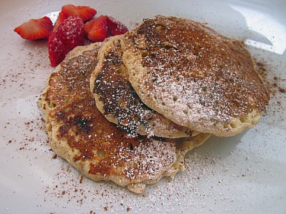 Banana Oatmeal Pancakes