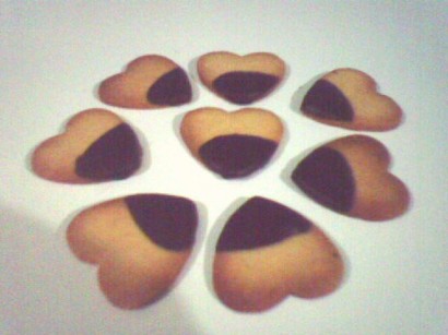 Homemade Heart Shaped Shortbread Cookies