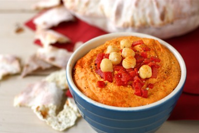 Roasted Red Pepper and Garlic Hummus