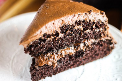 Soft and Fudgy Chocolate Cake with Chocolate Frosting