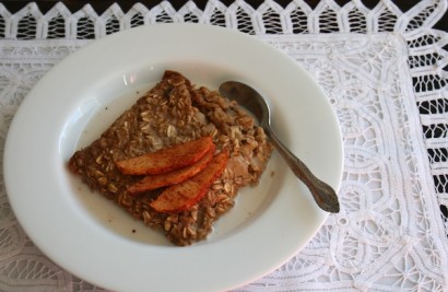 Apple Baked Oatmeal with Roasted Apples