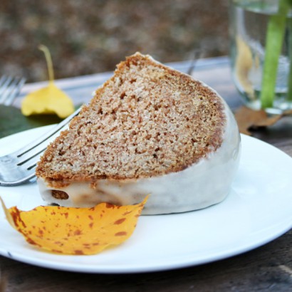 Apple Spice Bundt Cake with Maple Glaze