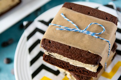 Chocolate Chip Cookie Dough Ice Cream Sandwiches