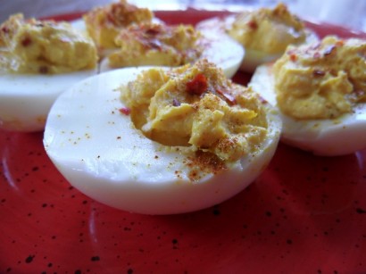 Curried Deviled Eggs with Greek Yogurt