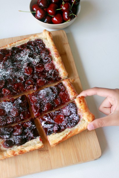 Easy Cherry Puff Pastry Tart