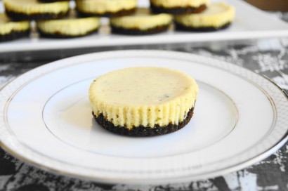 Lavender Mascarpone Mini Cheesecakes