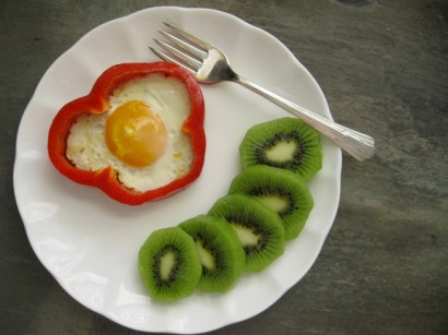 Red Pepper Egg-In-The-Hole