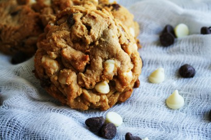 Soft and Chewy Double Chocolate Chip Cookies