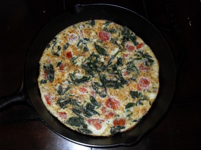 Spinach and Tomato Frittata