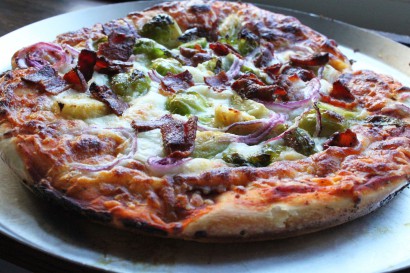 Bacon and Brussels Sprouts Pizza