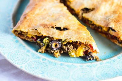 Cheddar and Beef Calzone