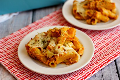 Cheesy Pumpkin Pasta Bake