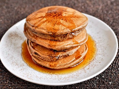 Chocolate French Silk Pancakes