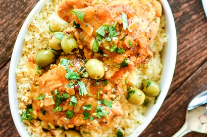 Moroccan Chicken Thighs with Olives