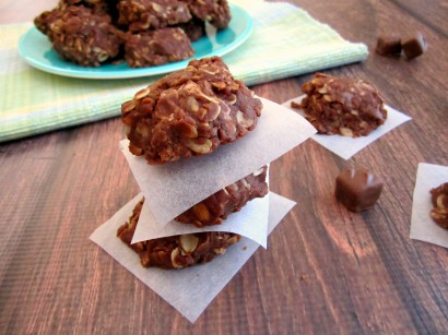 No-Bake Peanut Butter Milky Way Cookies