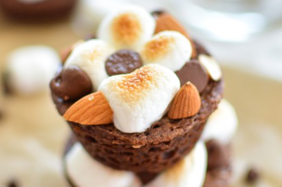 Rocky Road Stout Brownie Cups