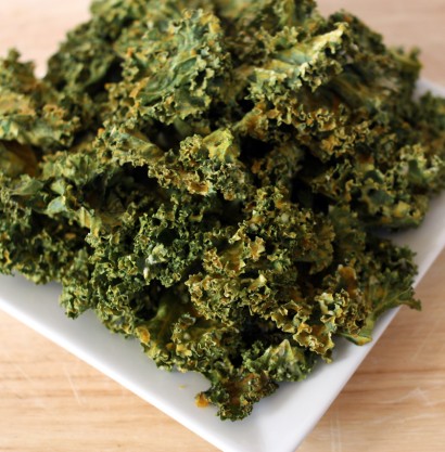 Shamrock Chips! aka Cheezy Kale Chips