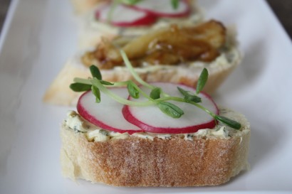 Spring Radish Bruschetta