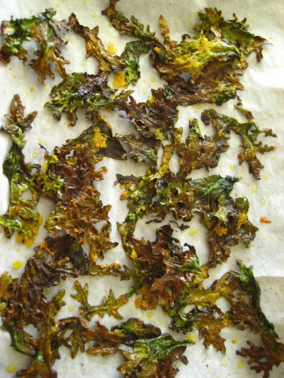 Sweet Orange Kale Chips