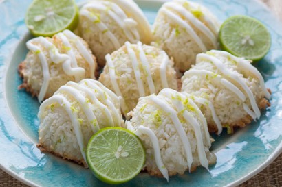 Key Lime and White Chocolate Macaroons