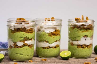 Lime Cheesecake Parfaits with Coconut Whipped Cream