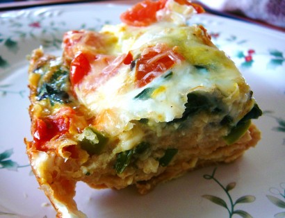 New Year Veggie Breakfast Strata