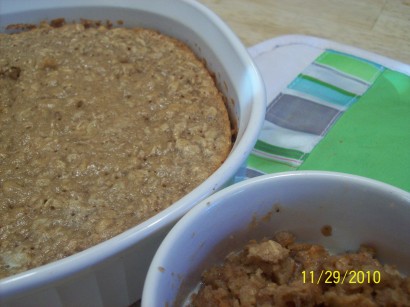 Scrumptious Peanut Butter Baked Oatmeal