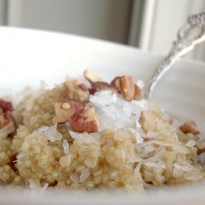 Spiced Breakfast Quinoa with Coconut & Pecans