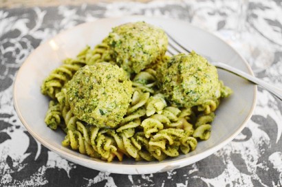 Asiago Spinach Chicken Meatballs