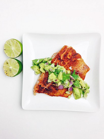 Blackened Salmon with Avocado Salsa