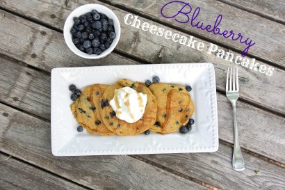 Blueberry Cheesecake Pancakes