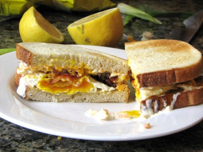 Fried Egg Salad Sandwich