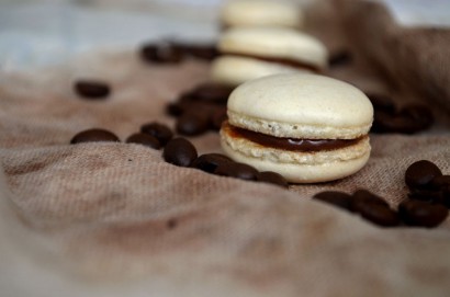 Mocha Hazelnut Macarons