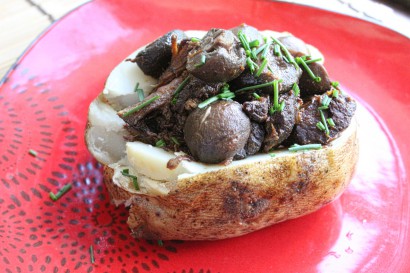 Mushroom Stuffed Potatoes