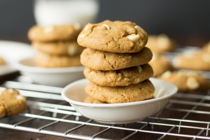 Peanut Butter White Chocolate Chip Cookies (Gluten-free)