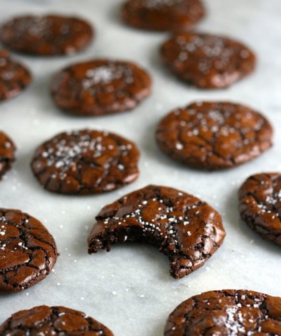 Salted Chocolate Espresso Brookies