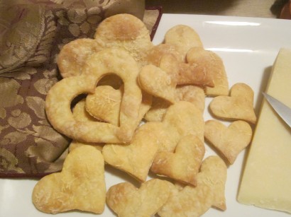 Savory Valentine’s Heart Crackers