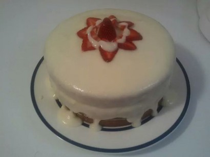 Strawberry Surprise Cake