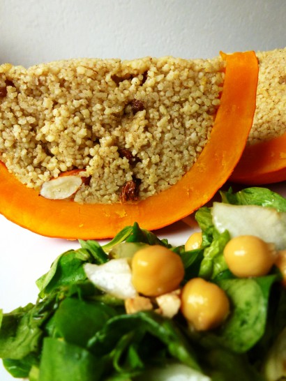 Stuffed Pumpkin with Couscous